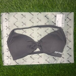 Dfyne impact strappy bra slate gray extra small